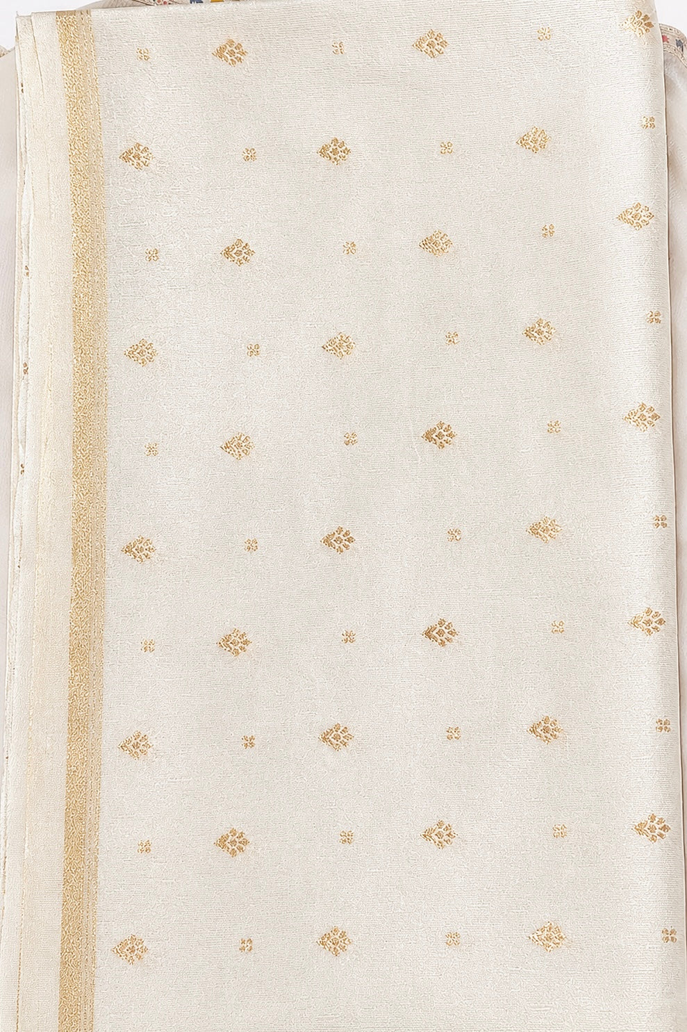 Tissue silk white saree
