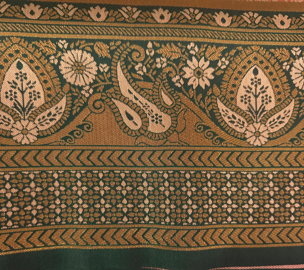 Designer orange saree
