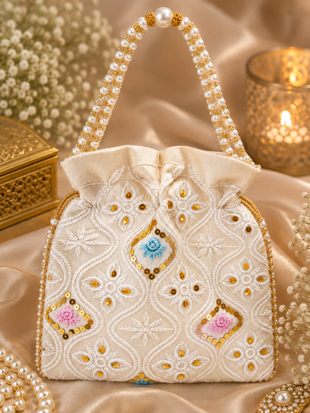 Embroidered Potli bag