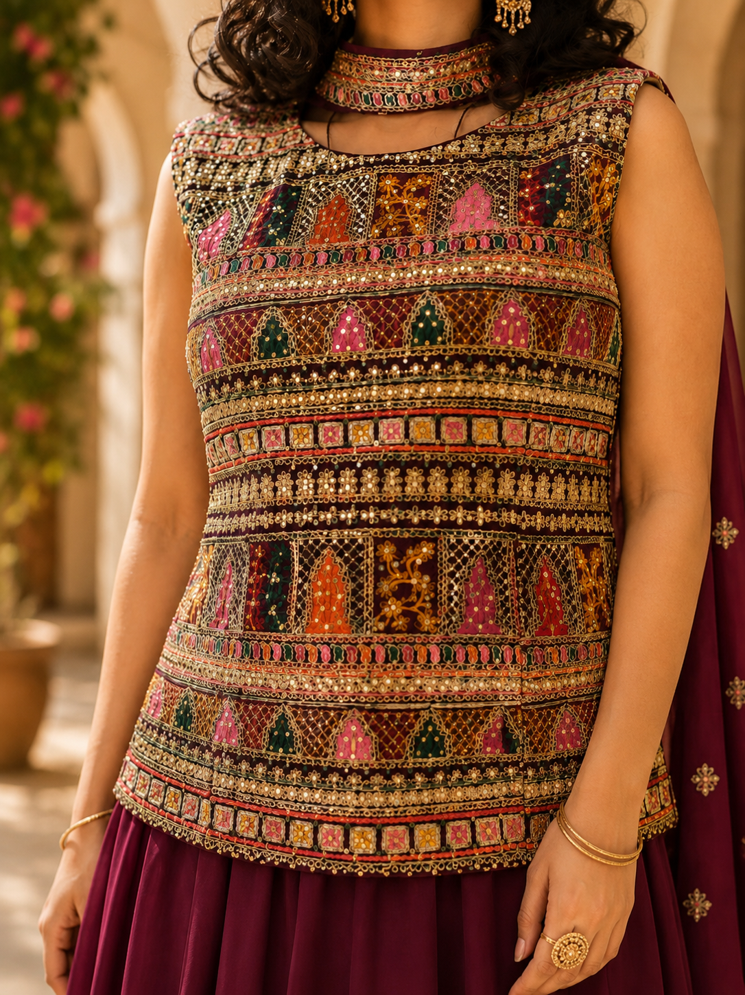 Fusion wear burgundy