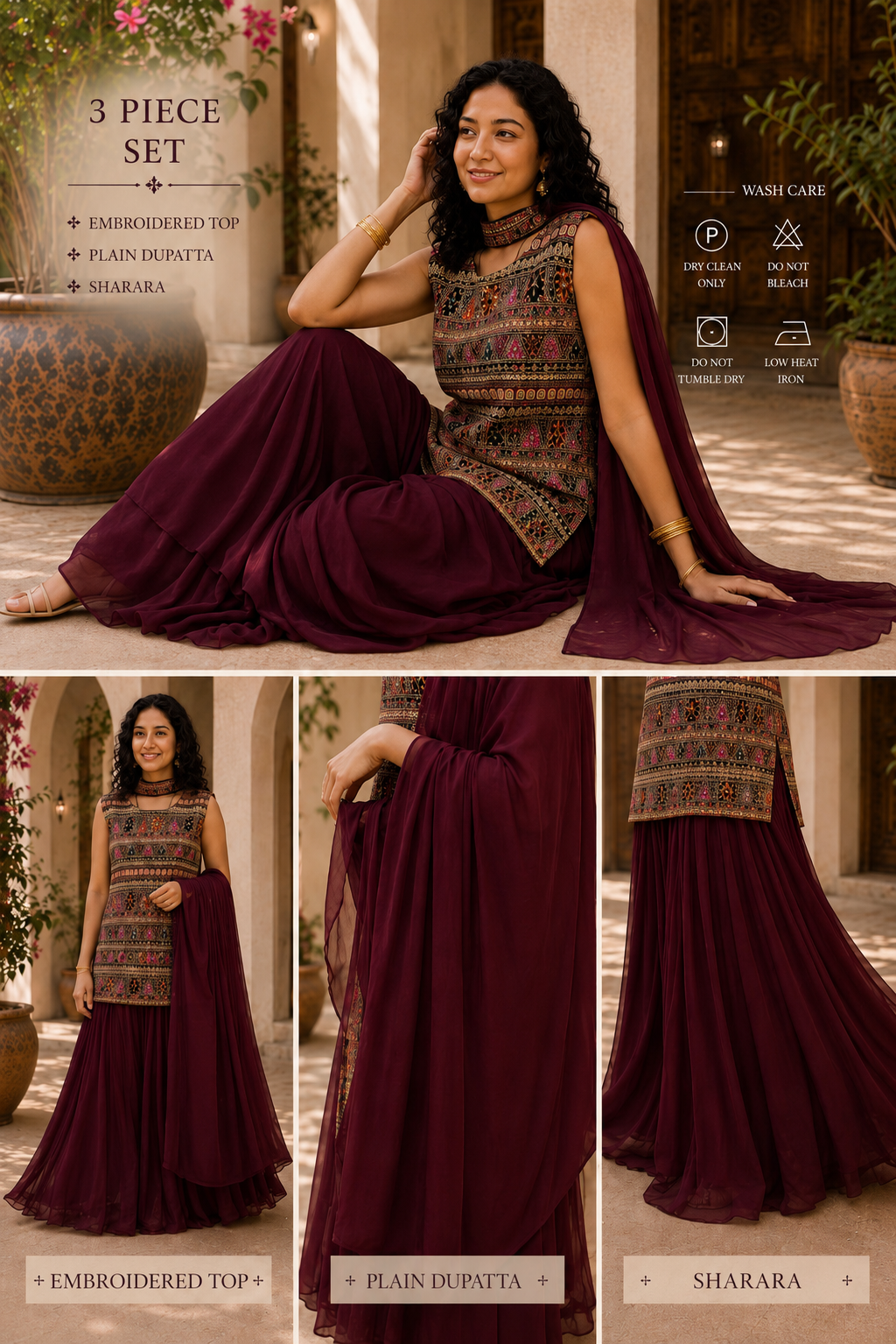 Fusion wear burgundy