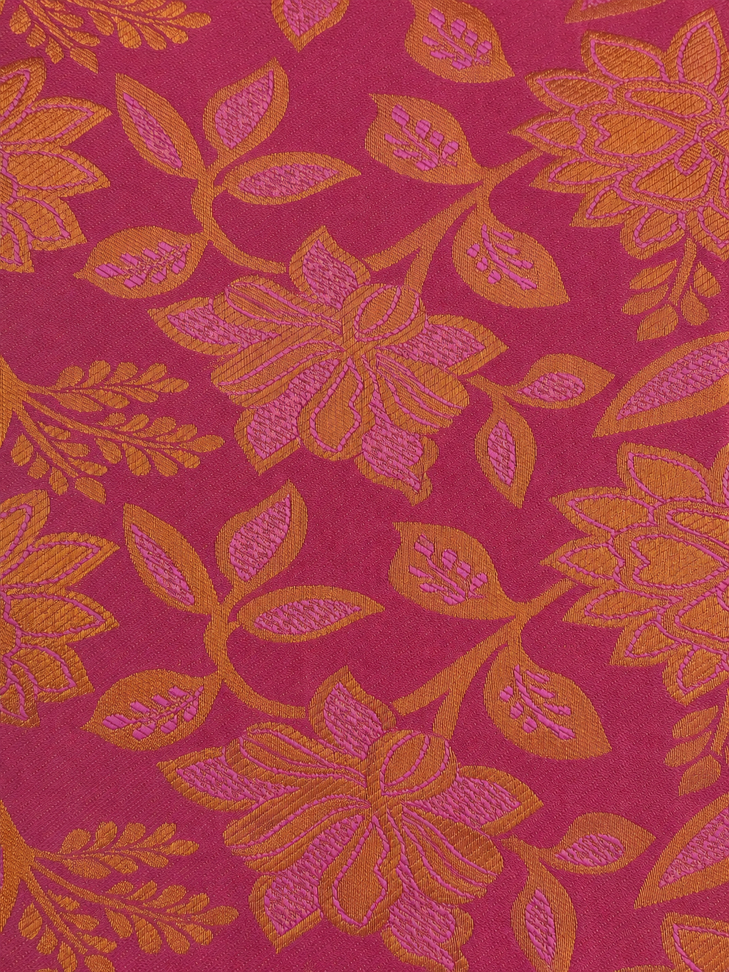 Kanchipuram semi silk pink and blue saree