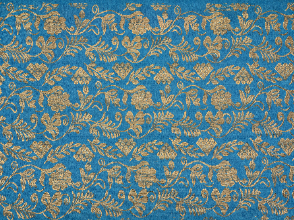 Kanchipuram semi silk blue saree