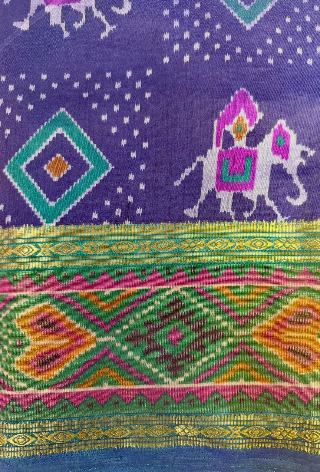 Pochampalli silk blue Saree