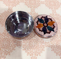 Pink Floral Stainless Steel Box
