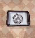 Brown wooden tray
