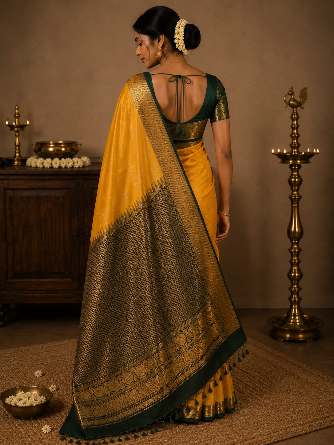 Semi silk mustard