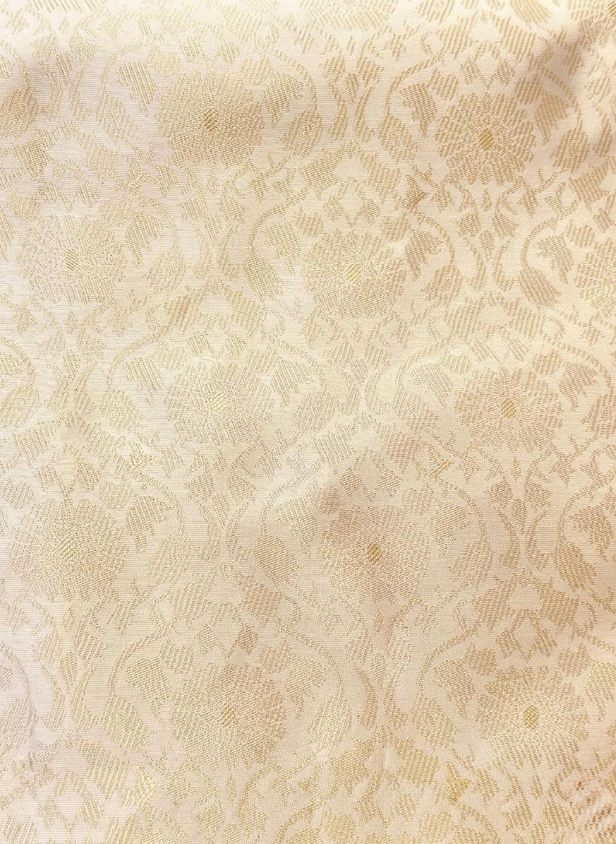 Banarasi beige and gold saree